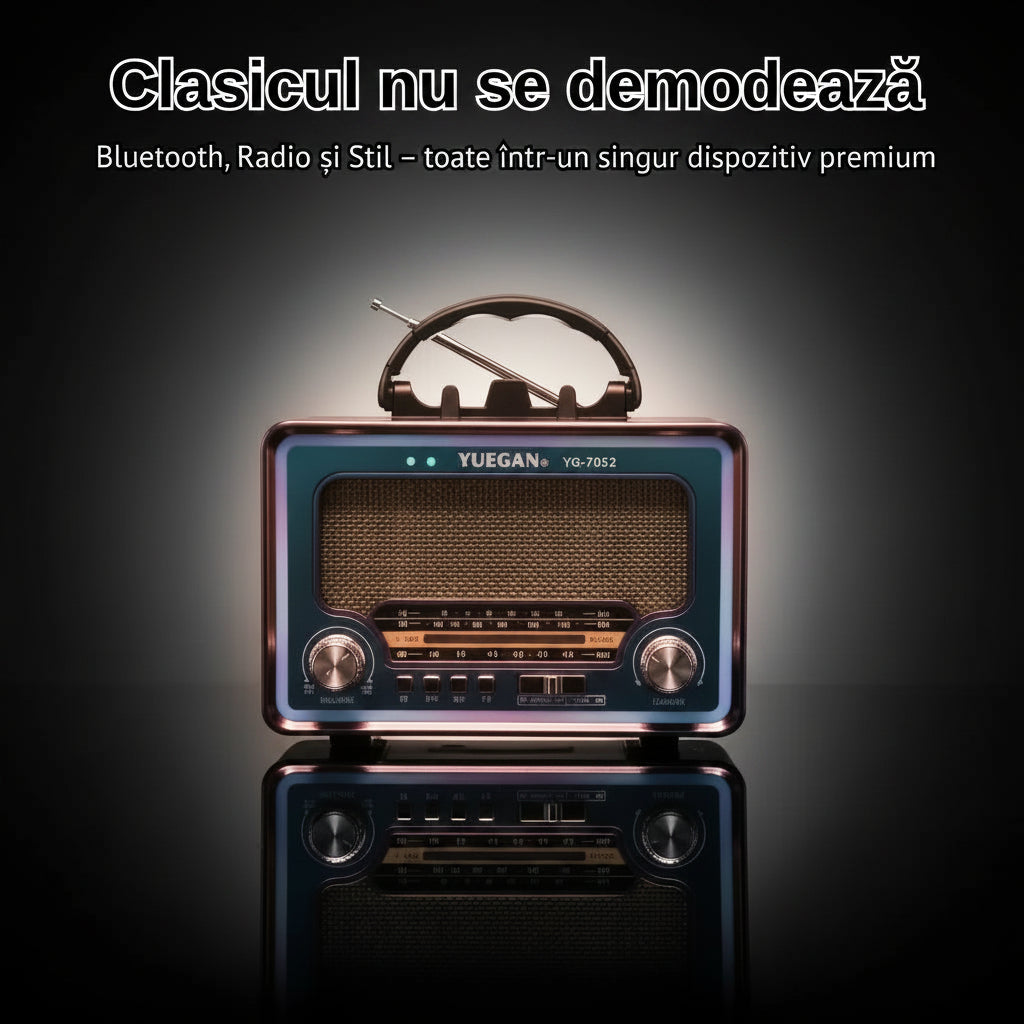 Radio FM Bluetooth Yuegan YG-7052 – Design Retro