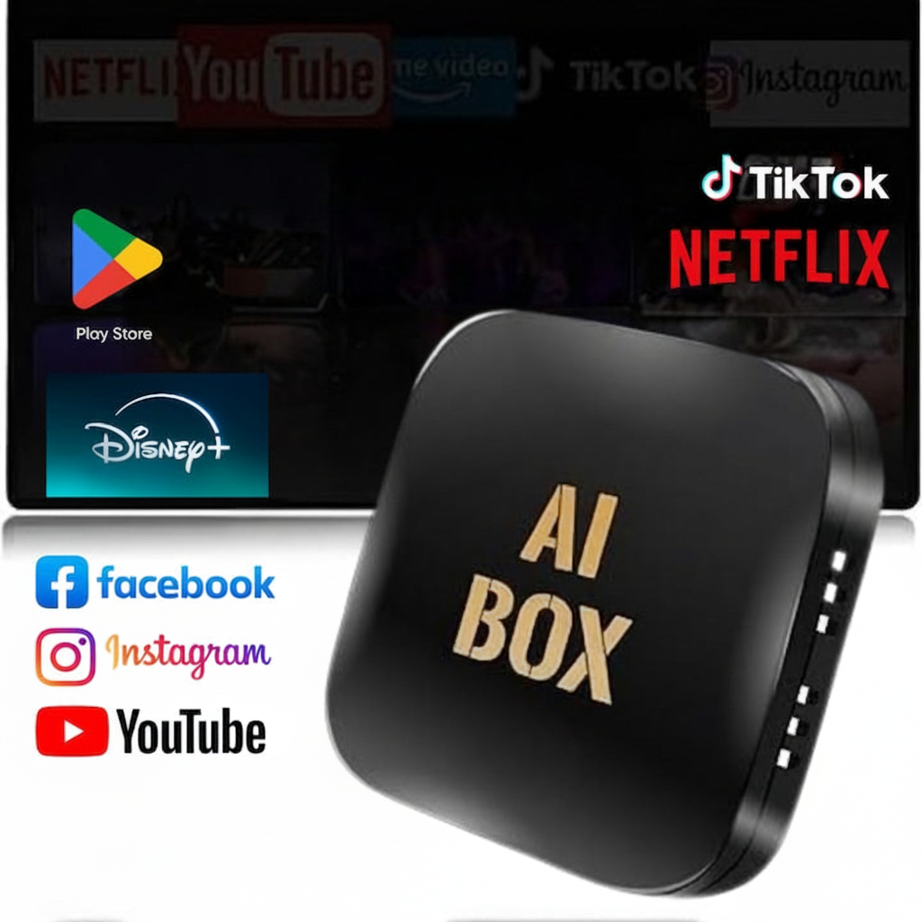 AI BOX A11 – CarPlay Wireless, Android Auto Wireless, Mirror Link, 2GB RAM / 16GB ROM