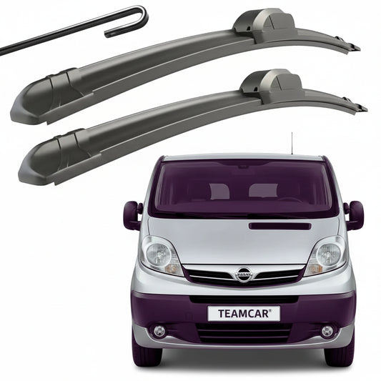 Set 2 Ștergătoare Parbriz Flat Dedicate Nissan Primastar (2001-2014), Prindere Hook (Cârlig)