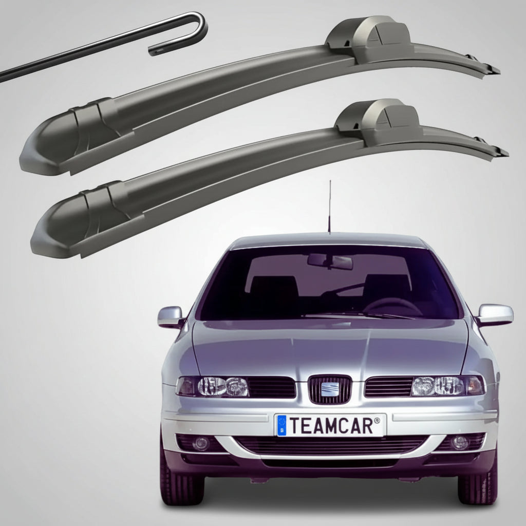 Set 2 Ștergătoare Parbriz Flat Dedicate Seat Toledo 2 (1998-2004), Prindere Hook (Cârlig)