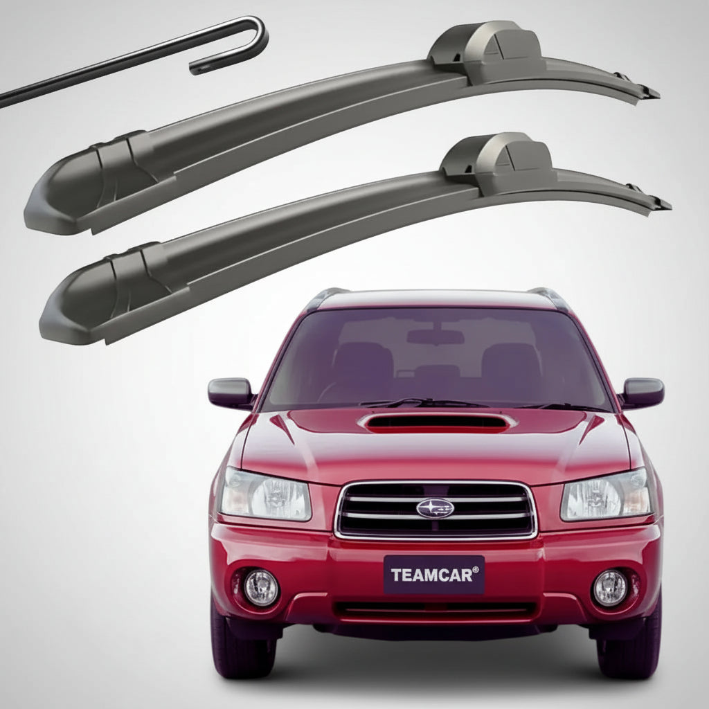 Set 2 Ștergătoare Parbriz Flat Dedicate Subaru Forester SG (2002-2007), Prindere Hook (Cârlig)