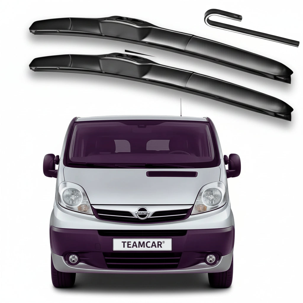 Set 2 Ștergătoare Parbriz Hybrid Dedicate Nissan Primastar (2001-2014), Prindere Hook (Cârlig)