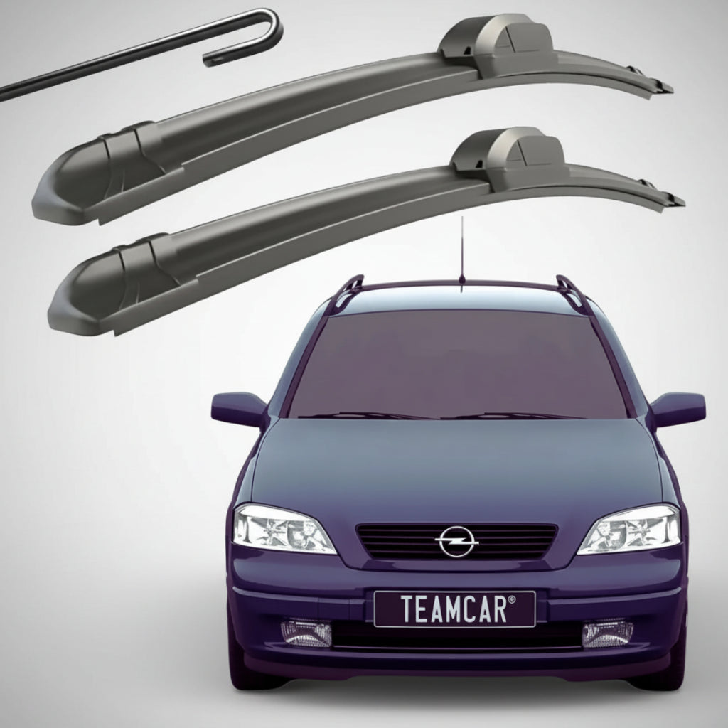 Set 2 Ștergătoare Parbriz Flat Dedicate Opel Astra G (1998-2009), Prindere Hook (Cârlig)