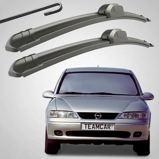 Set 2 Ștergătoare Parbriz Flat Dedicate Opel Vectra B (1995-2002), Prindere Hook (Cârlig)
